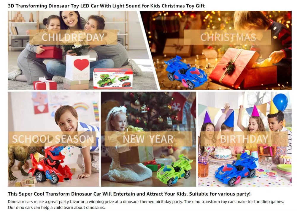 Transforming Dino Car Toy